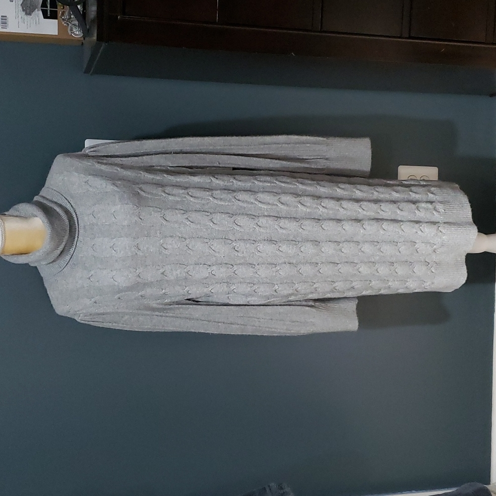 NWT PEYTON & PARKER Cable Knit Turtleneck Maternity Sweater Dress Size XL
